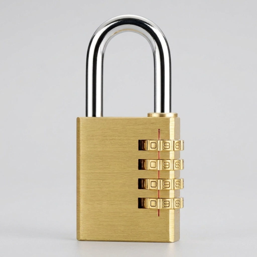 Cadenas Sécurisé Pour Valise Doré