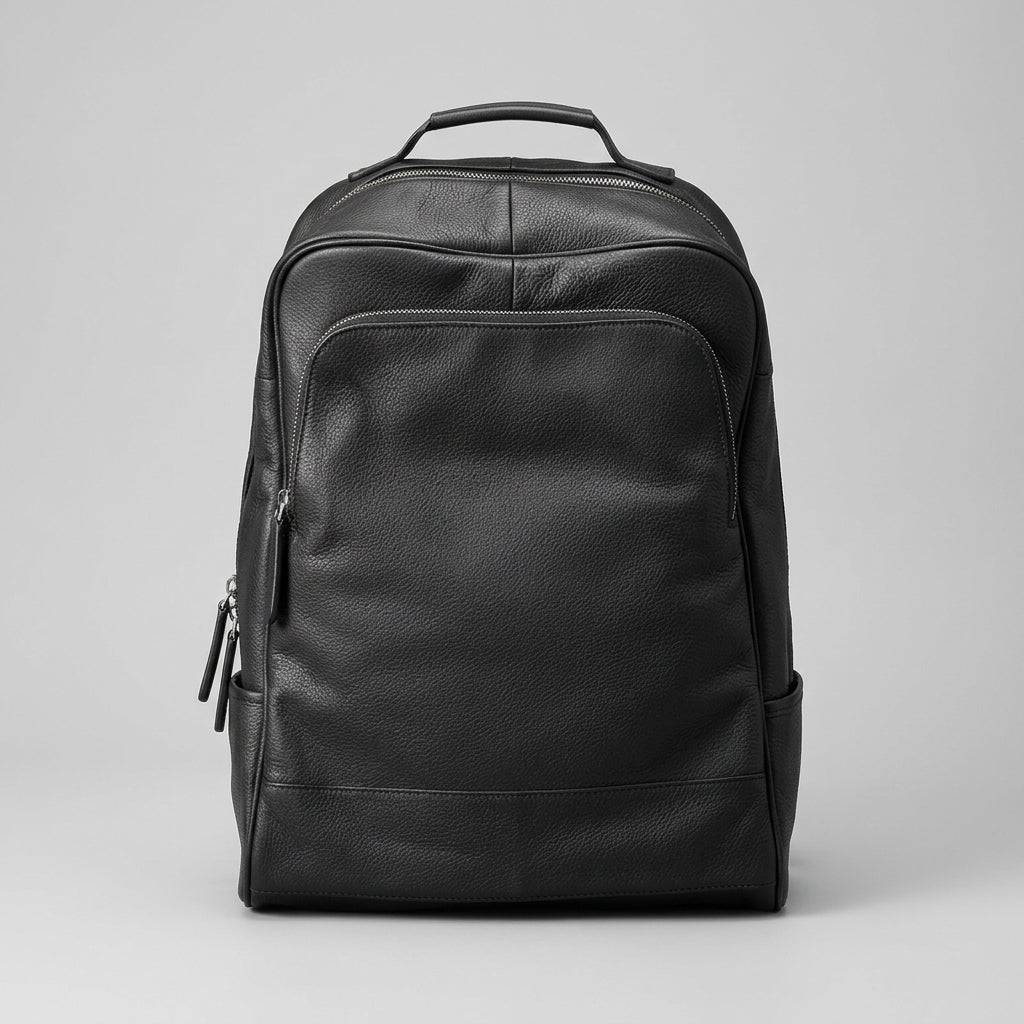 Sac à dos en cuir flétri