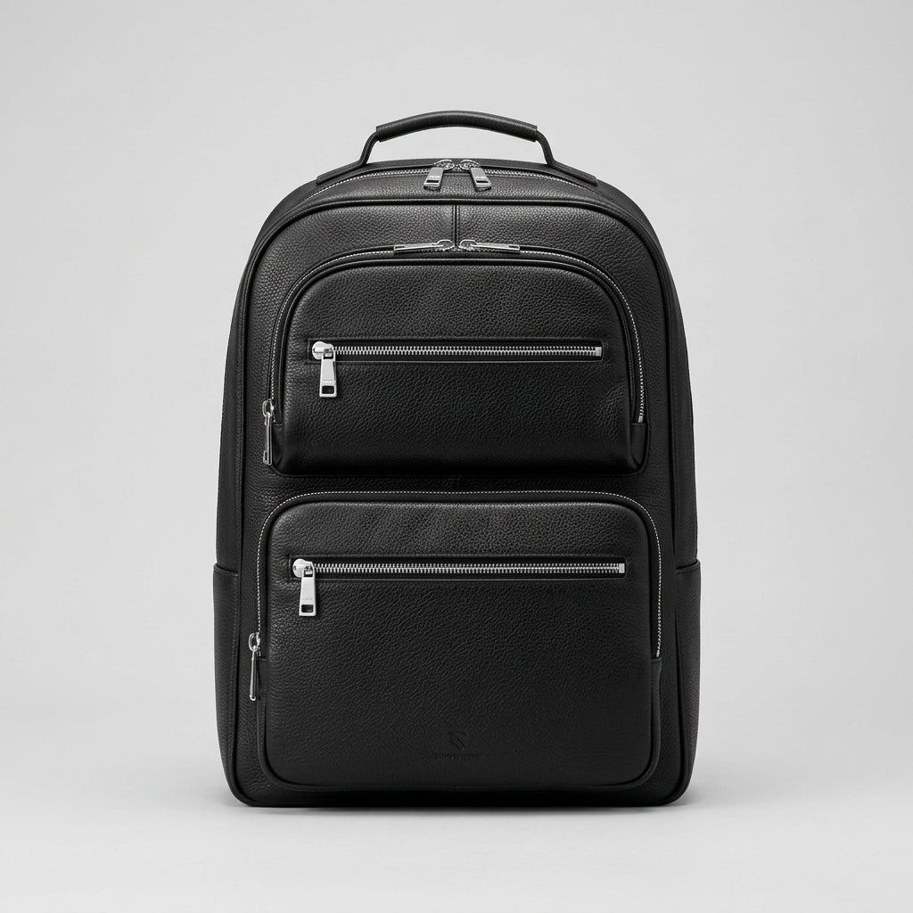 Sac à dos en cuir flétri