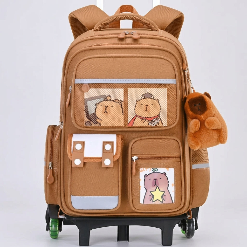 Sac à dos enfant roulettes capybara