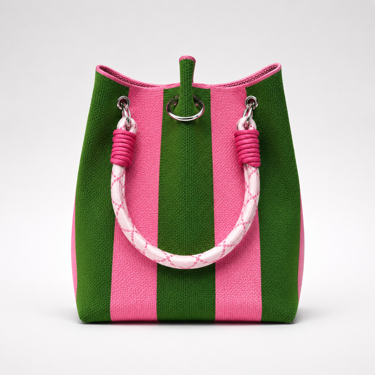Sac Weekend Tricoté Rétro Multicolore