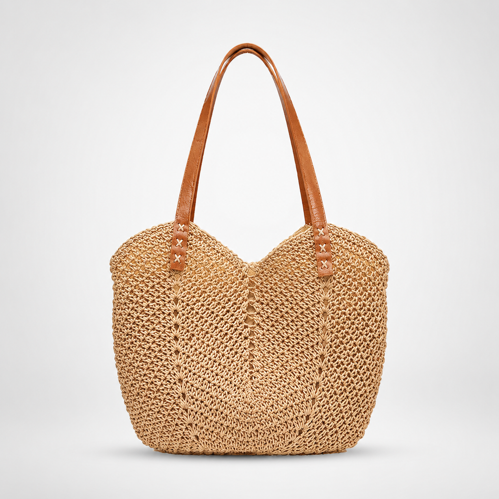 Sac De Plage Rotin Tressé