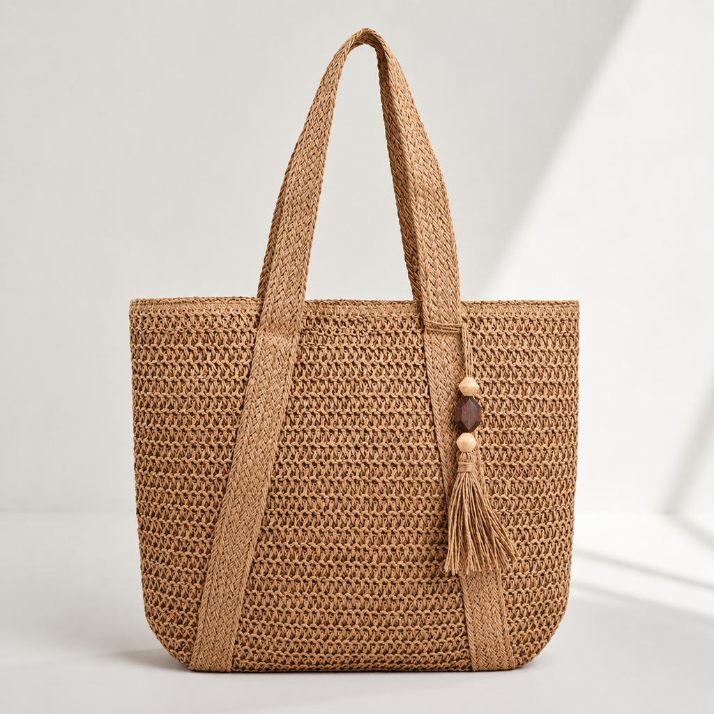 Grand Sac Tressé De Vacance