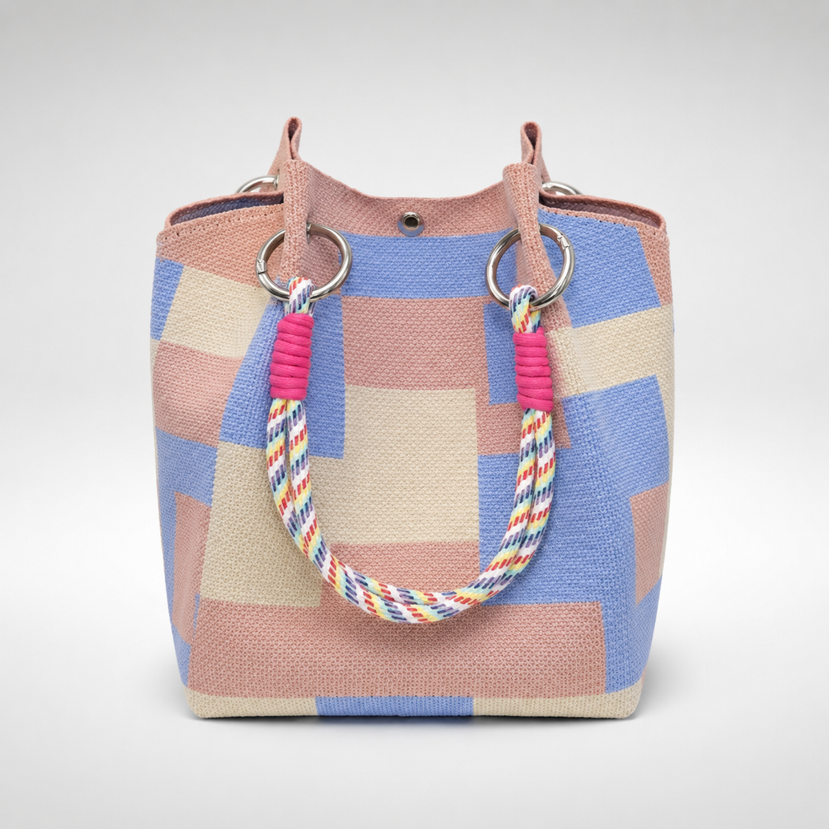Sac Weekend Tricoté Rétro Multicolore