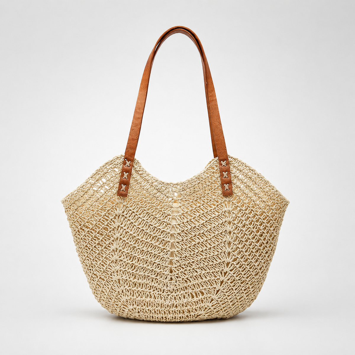 Sac De Plage Rotin Tressé